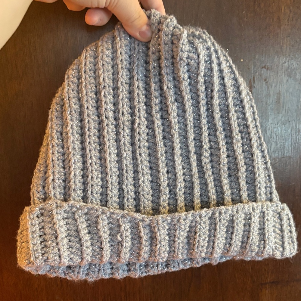 Cozy Gray crochet Beanie